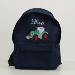 Bulldogrucksack mit Namen, Geschenk für Jungen, Kindergarten Rucksack Junge, Kindergartenrucksack mit Namen, Kindergartenrucksack personalisiert, Personalisierter Rucksack, Rucksack dunkelblau, Rucksack Junge, Rucksack mit Namen, Rucksack mit Traktor, Rucksack personalisiert