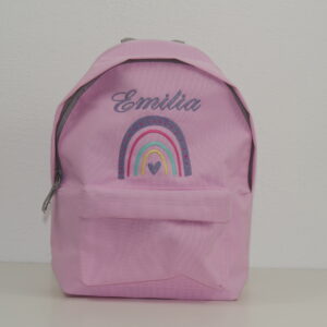 Geschenk für Mädchen, Kindergartenrucksack mit Namen, Kindergartenrucksack personalisiert, Mädchenrucksack mit Namen, Personalisierter Rucksack, Regenbogenrucksack mit Namen, Rucksack, Rucksack mit Namen, Rucksack rosa mit Namen