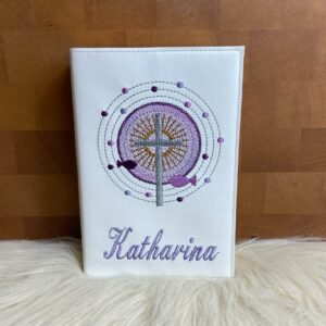 Geschenk zur Kommunion, Gotteslobhülle Kunstleder personalisiert, Gotteslobhülle mit Namen, Gotteslobhülle personalisiert, Gotteslobhüllen, Kommunion
