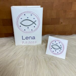 Geschenk zur Kommunion, Gotteslobhülle Kunstleder personalisiert, Gotteslobhülle mit Namen, Gotteslobhülle personalisiert, Gotteslobhüllen, Kommunion