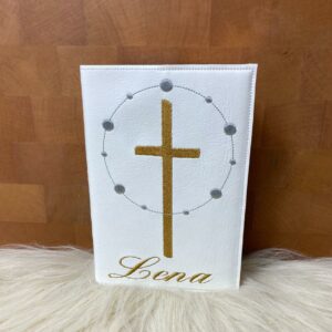 Geschenk zur Kommunion, Gotteslobhülle Kunstleder personalisiert, Gotteslobhülle mit Namen, Gotteslobhülle personalisiert, Gotteslobhüllen, Kommunion