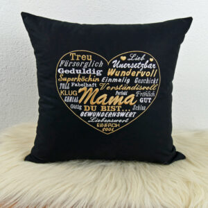 Erinnerung, Geschenk für einen besonderen Menschen, Geschenk für Mama, Herzkissen Mama, Kissen, Weihnachtsgeschenk für Mama
