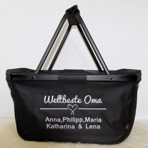 Besondere Geschenkidee Freundin, Besonderes Geschenk für Mama, Besonderes Geschenk für Oma, Einkaufskorb, Einkaufskorb bestickt, Einkaufskorb Freundin, Einkaufskorb Mama, Einkaufskorb Muttertag, Einkaufskorb Oma, Einkaufskorb Uroma, Geschenk für Freundin, Geschenkidee für Freundin, Muttertagsgeschenk, Tasche für Freundin, Weihnachtsgeschenk für Mama, Weihnachtsgeschenk für Oma
