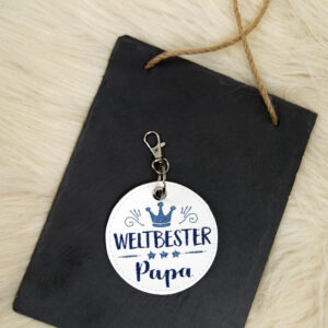 Geschenk, Geschenk für Papa, Schlüsselanhänger, Schlüsselanhänger Weltbester Papa, Vatertag, Vatertagsgeschenk, Weihnachtsgeschenk, Weihnachtsgeschenk Papa
