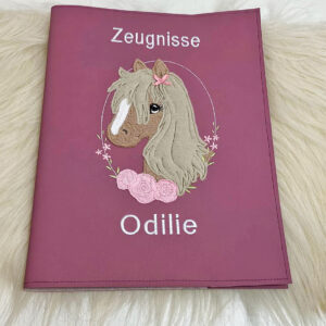 Zeugnismappe personalisiert, Zeugnismappe mit Name