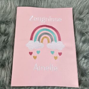 Zeugnismappe personalisiert, Zeugnismappe mit Name