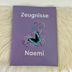 Zeugnismappe personalisiert, Zeugnismappe mit Name