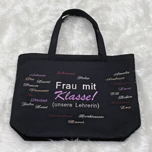 Filztasche "Schwarz mit Klasse"
