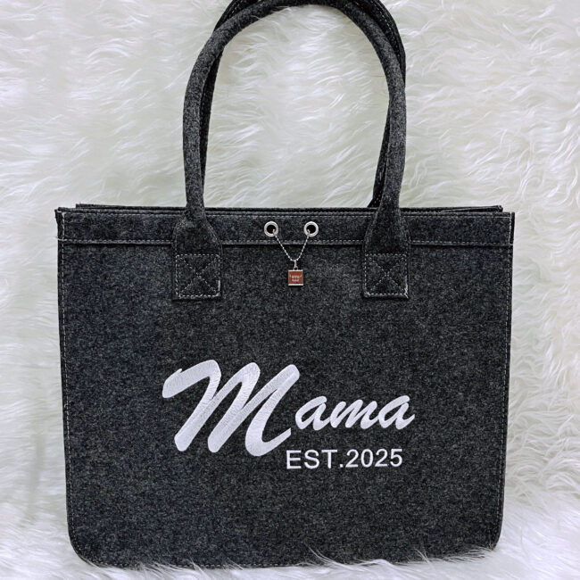 Filztasche, Filztasche Geschenk, Filztasche Mama EST, Filztasche Mama