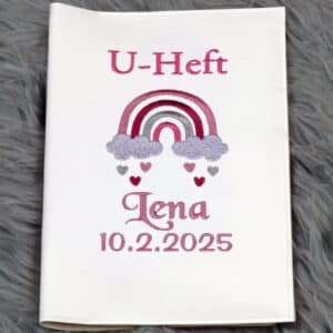 U-Heft Hülle mit Kinderdaten, U-Heft Hülle mit Name, Untersuchungsheft Schwangerschaft, Untersuchungsheft mit Babydaten