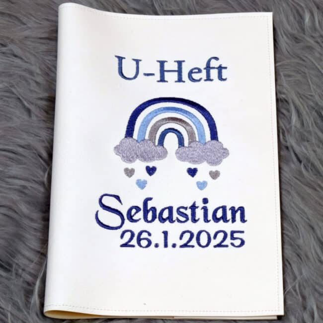 U-Heft Hülle mit Kinderdaten, U-Heft Hülle mit Name, Untersuchungsheft Schwangerschaft, Untersuchungsheft mit Babydaten